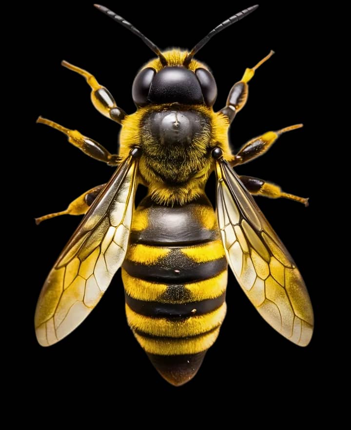 Bee illustration for services section